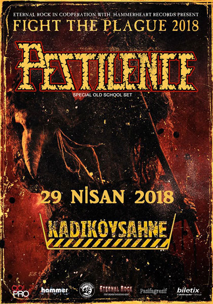 Pestilence 29 Nisan 2018'da Kadıköy Sahne'de İlk Konseri