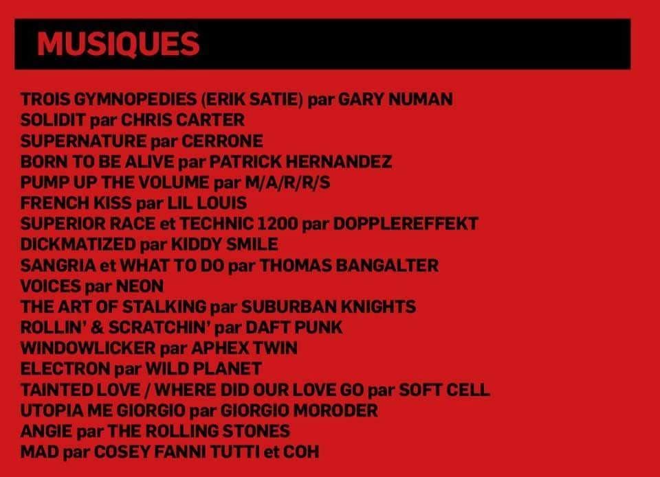 Gaspar Noé Climax Soundtracks from Daft Punk