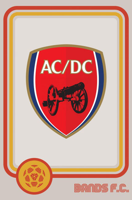 Tim Burgees Bands F.C. Football Logos AC/DC Band
